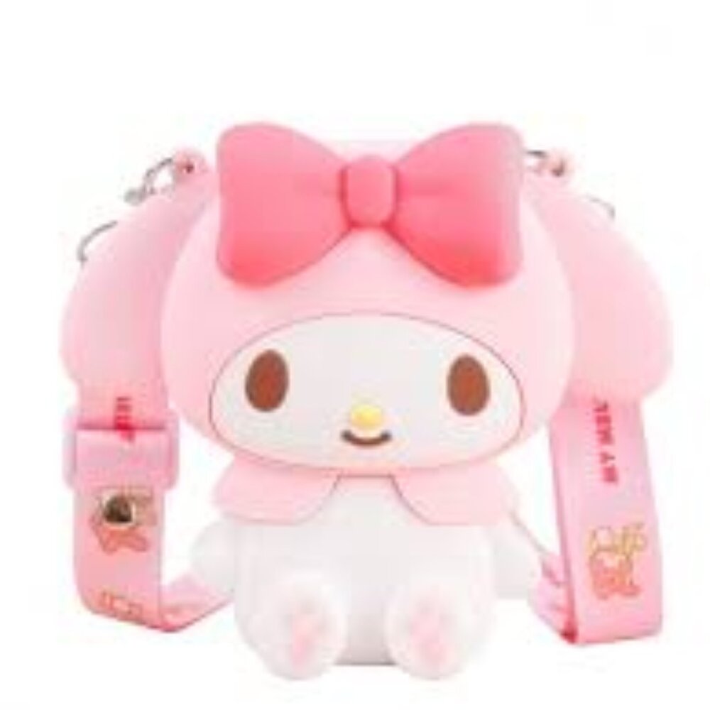 Sanrio My Melody With Pink Ribbon Silicone Bag